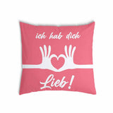Health pillow, pink. I love you.