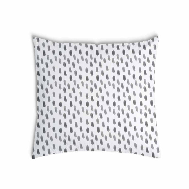 Health pillow, white with grey spots.