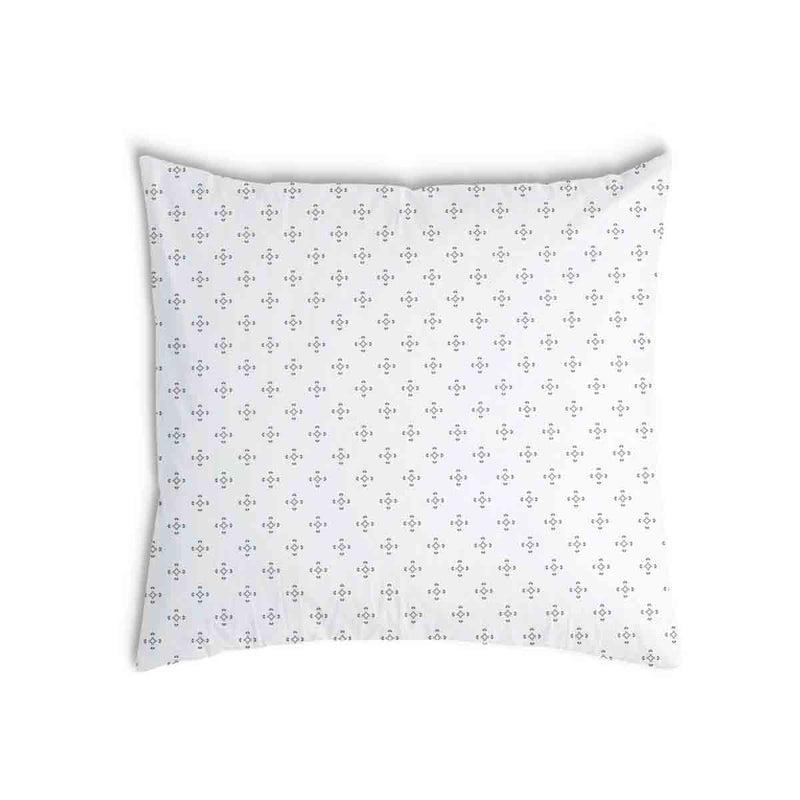 Almohada de salud blanca con cuadrados