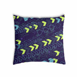 Health pillow dark blue with arrows
