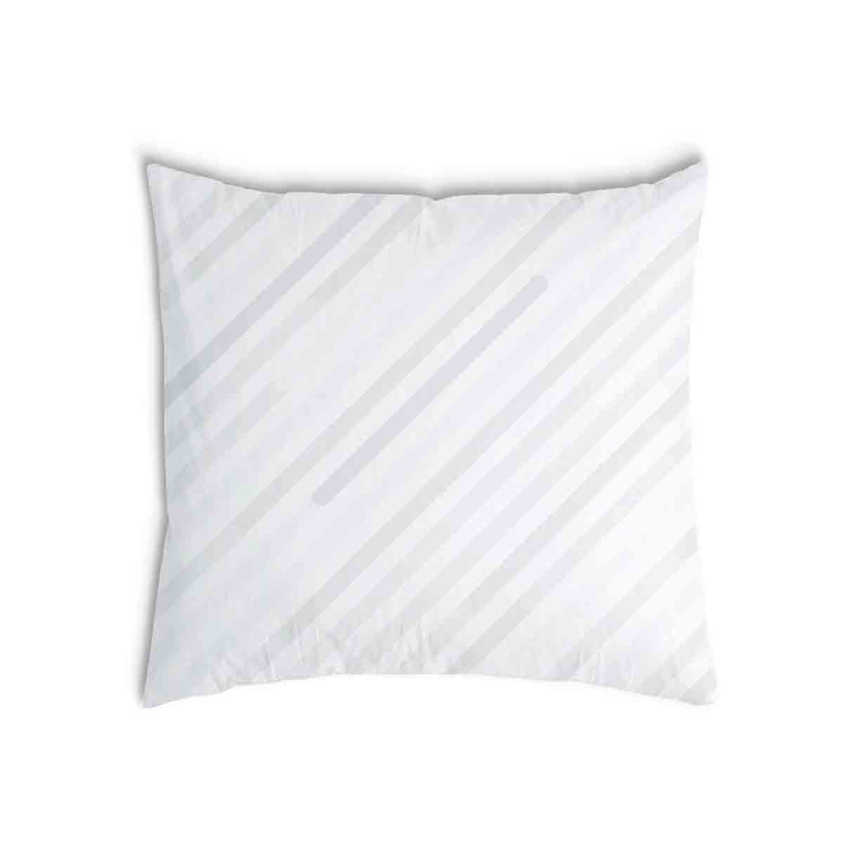 Cuscino sanitario bianco con delicate strisce