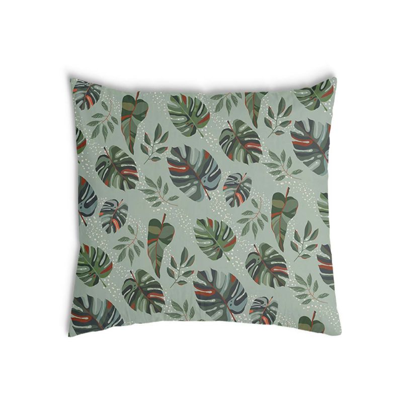 Health Pillow Dark Monstera
