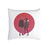 White health pillow with Spiderman