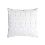 Almohada de salud blanca con patrón de puntos