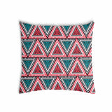 Health pillow with colorful triangles