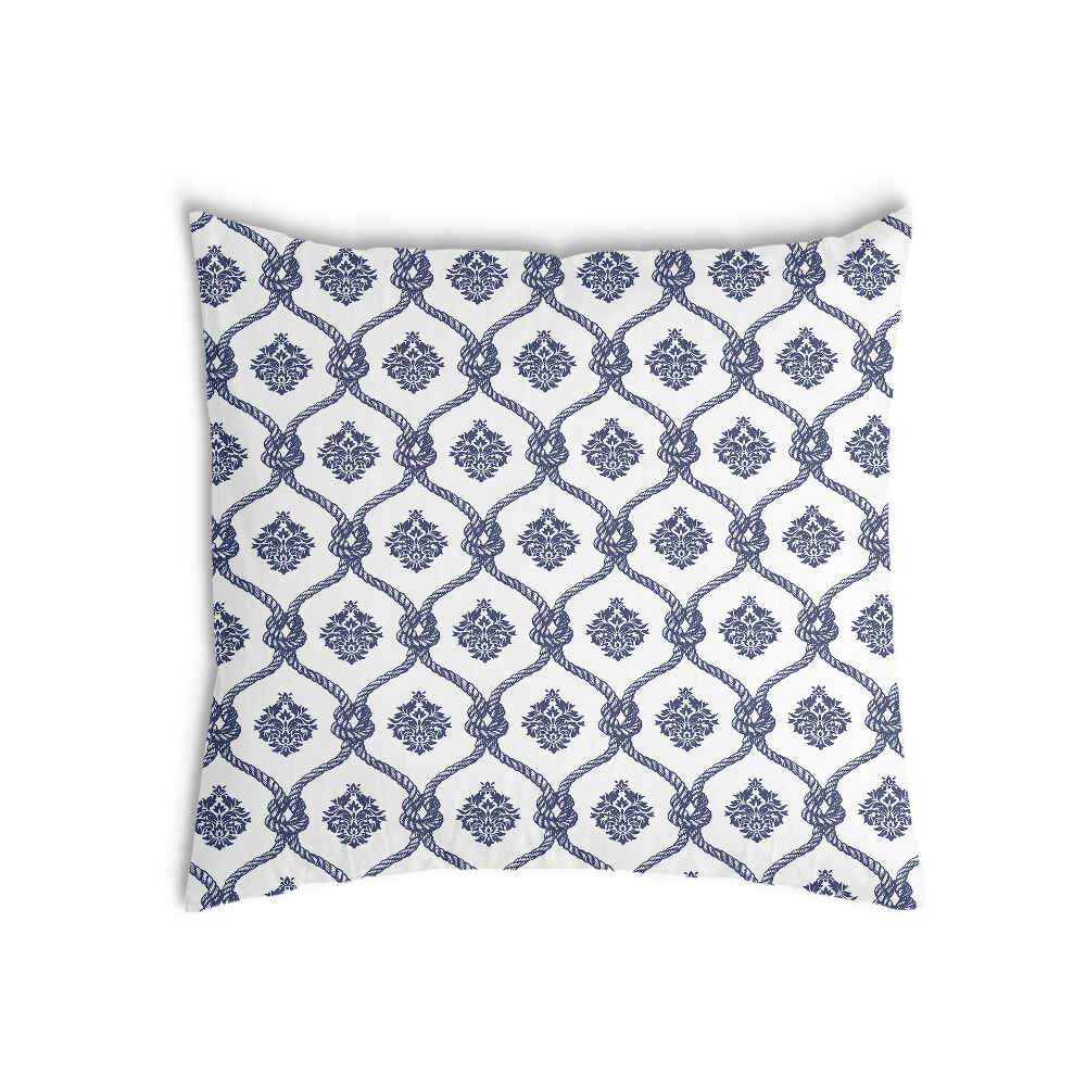 Almohada de salud con patrón azul de marinero