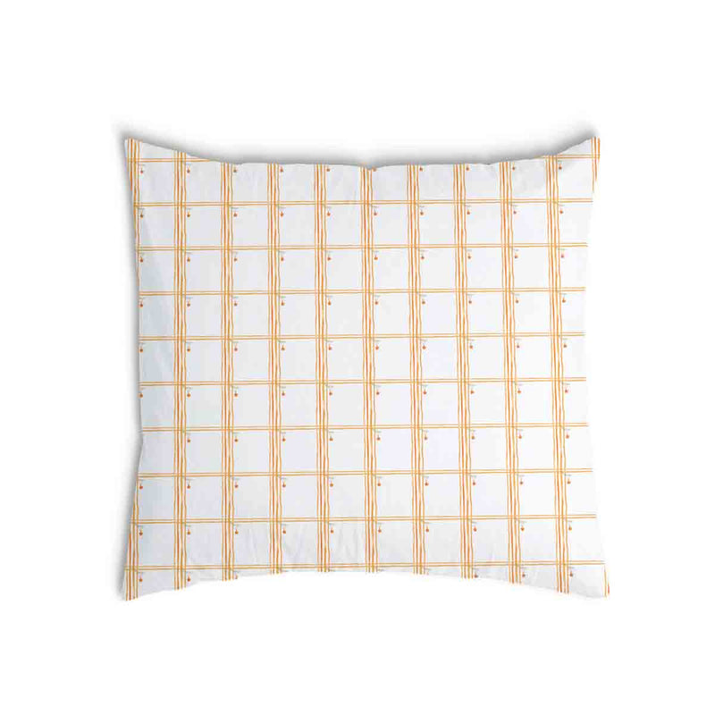 Cuscino salute giallo a quadri