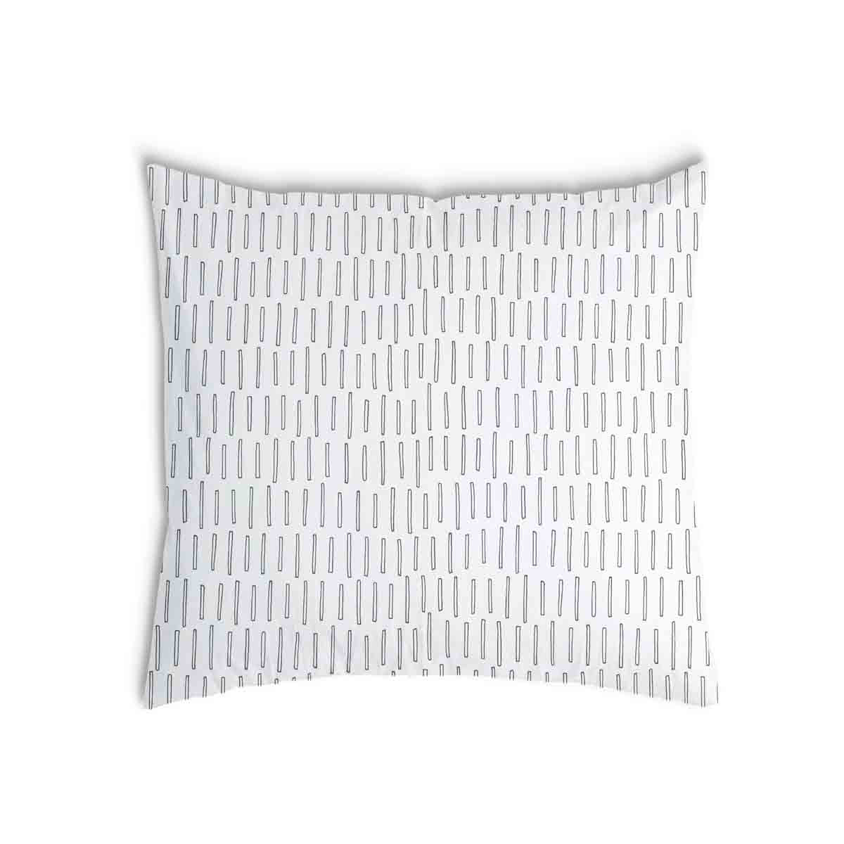 Almohada de salud blanca con rayas gruesas