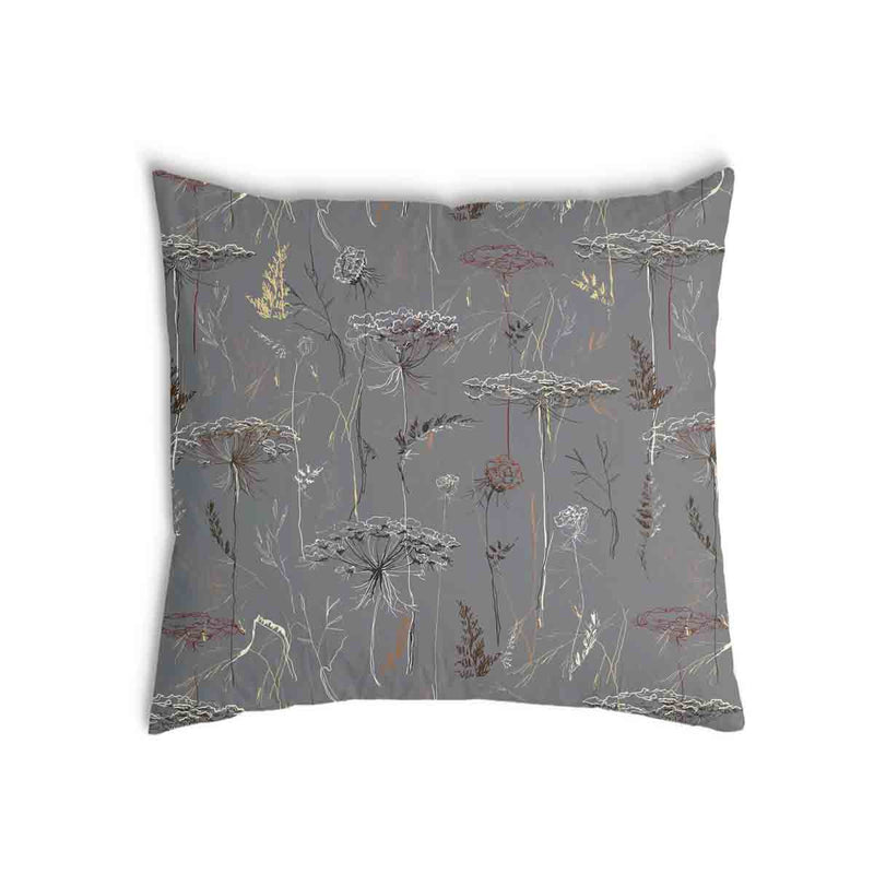 Health pillow, grey with golden plants