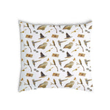 Cuscino sanitario bianco con gufi