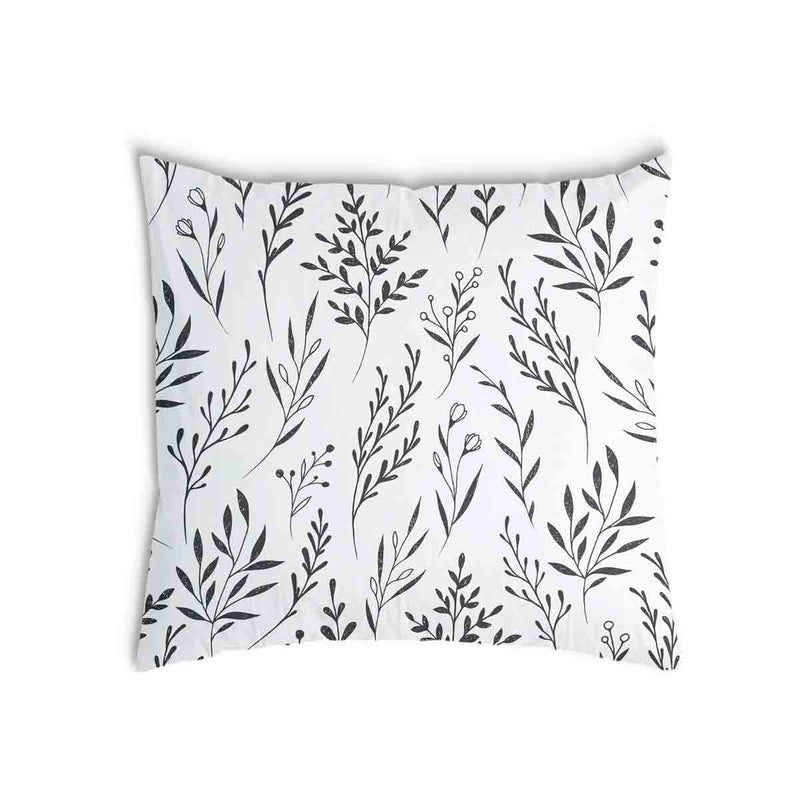 Health pillow white with black branches