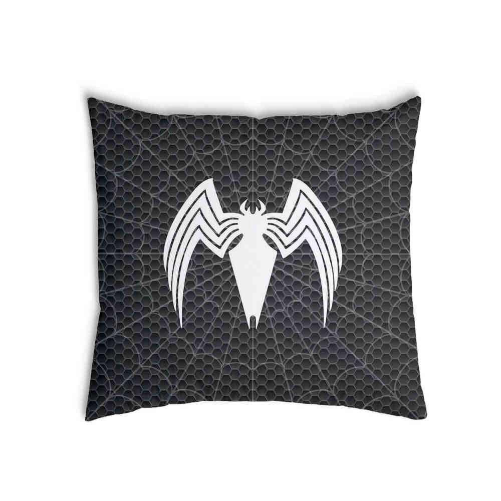 Almohada de salud negra con araña