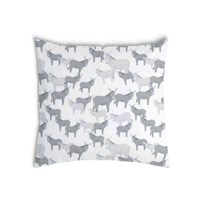 Health pillow grey with donkeys