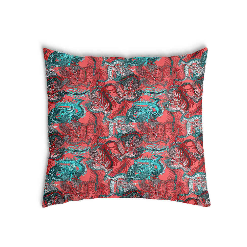 Almohada de salud abstracta roja