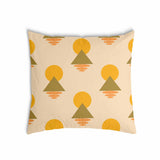 Health pillows with yellow shapes