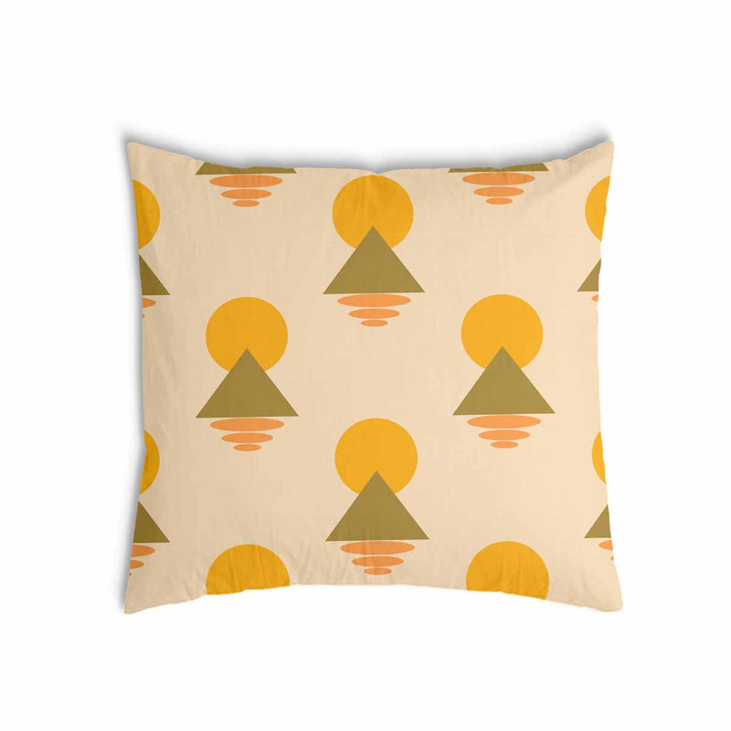 Health pillows with yellow shapes