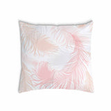 Health pillow white with pink feathers