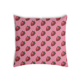 Health pillow pink with strawberries
