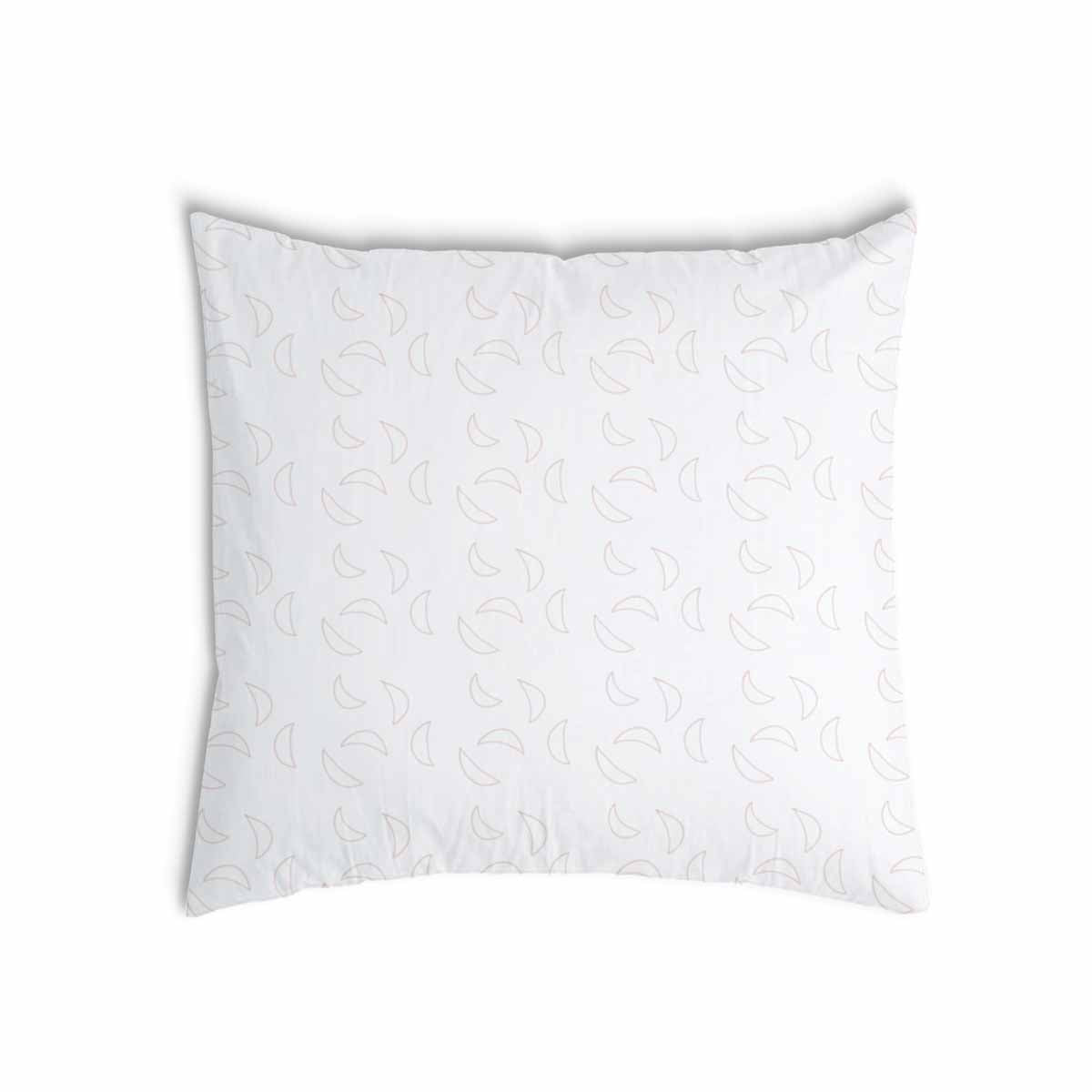 Almohada de salud blanca con medias lunas
