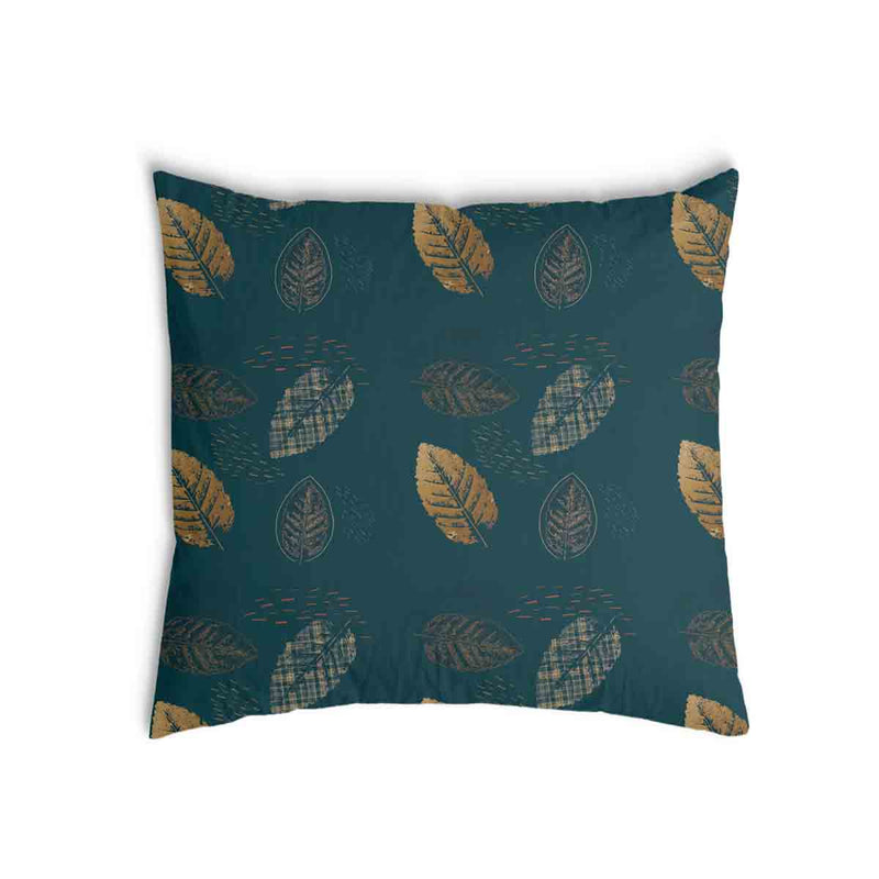 Health pillow green with golden leaf