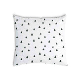 Cuscino sanitario bianco con triangoli neri
