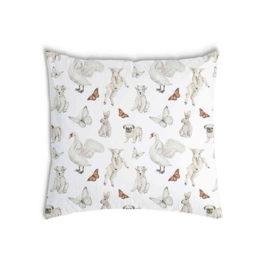 Health Pillow White Cute Animals