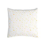 Cuscino sanitario bianco con stelle gialle