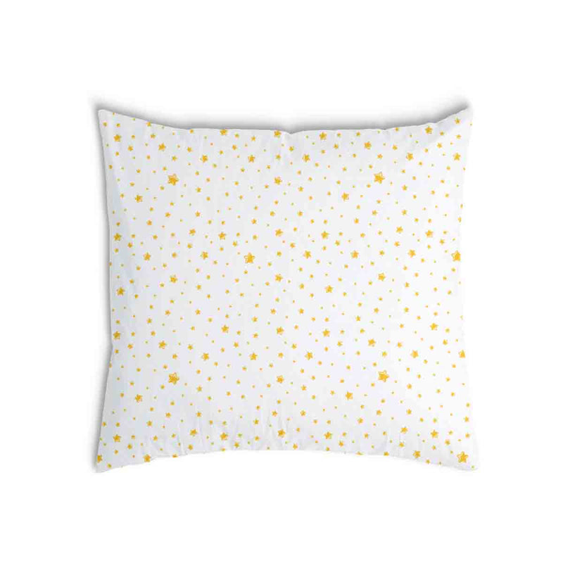 Cuscino sanitario bianco con stelle gialle