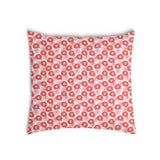 Health pillow with speech bubble and heart.