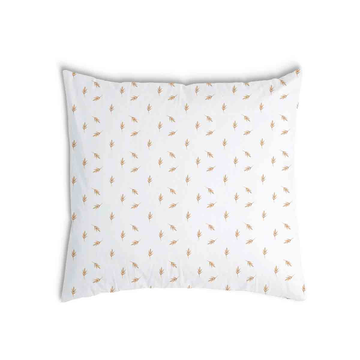 Almohada de salud blanca con pajillas