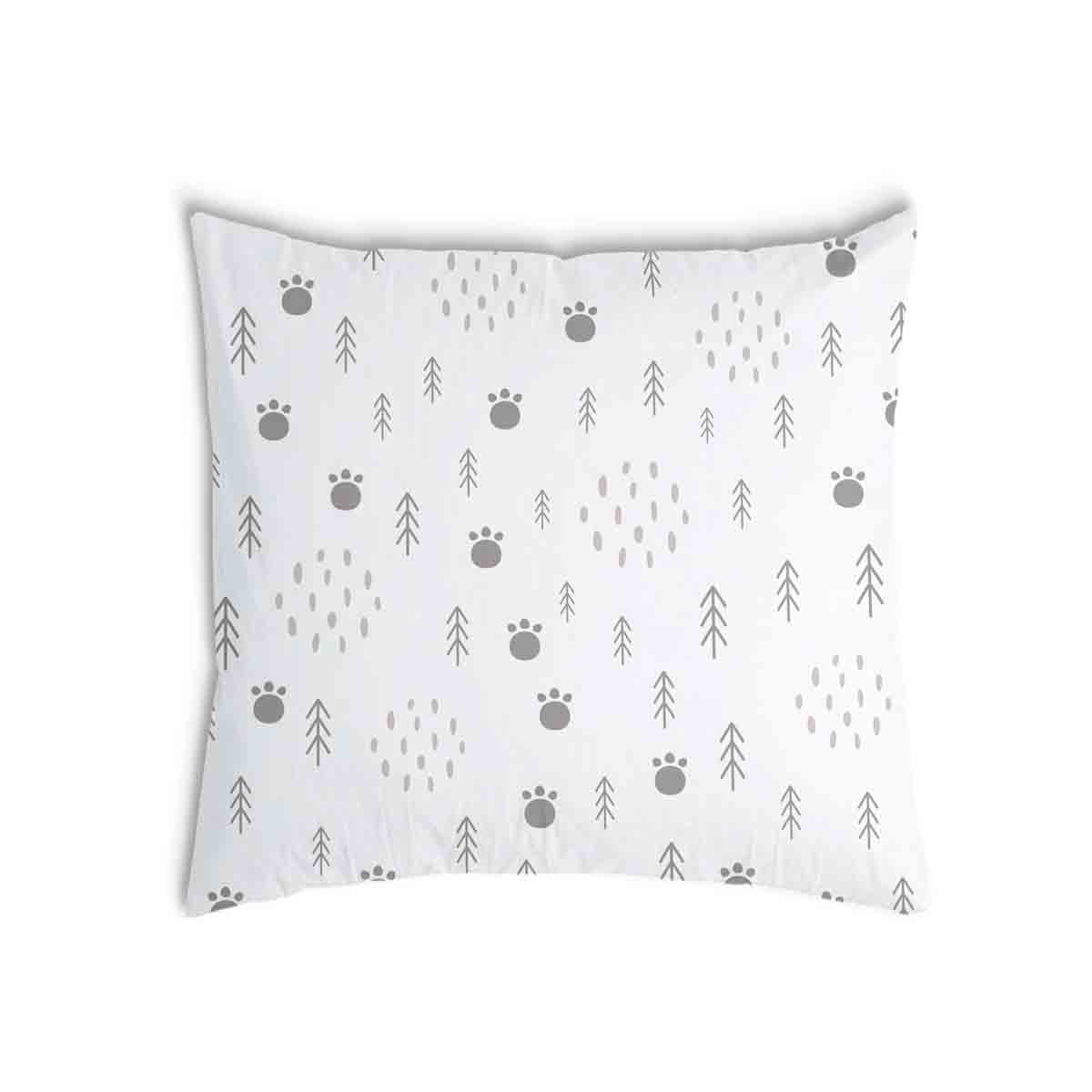 Health pillow paw prints in the forest