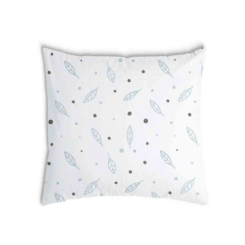 Cuscino sanitario bianco con piume e puntini
