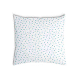Cuscino sanitario bianco con cuoricini blu