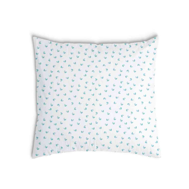 Cuscino sanitario bianco con cuoricini blu
