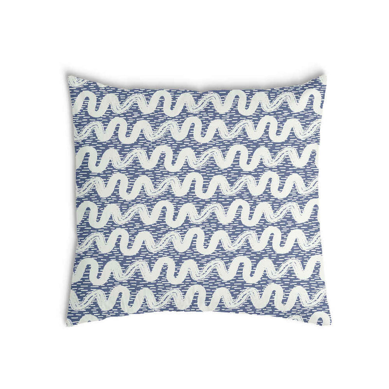 Cuscino sanitario onde bianche blu