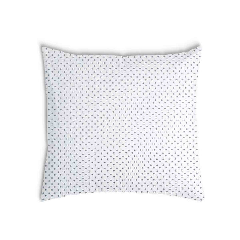 Almohada de salud blanca con pequeños lazos