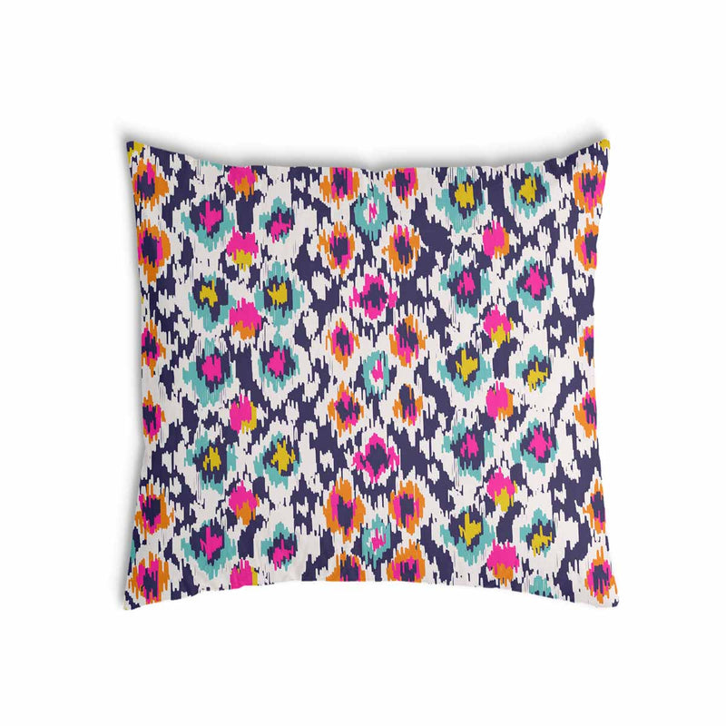 Health pillow, colorful with leopard print.
