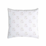 White health pillow with cat