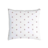Almohada de salud blanca con estrellas rosas