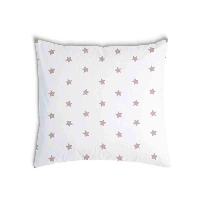 Almohada de salud blanca con estrellas rosas