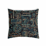 Health pillow with green Hawaiian pattern