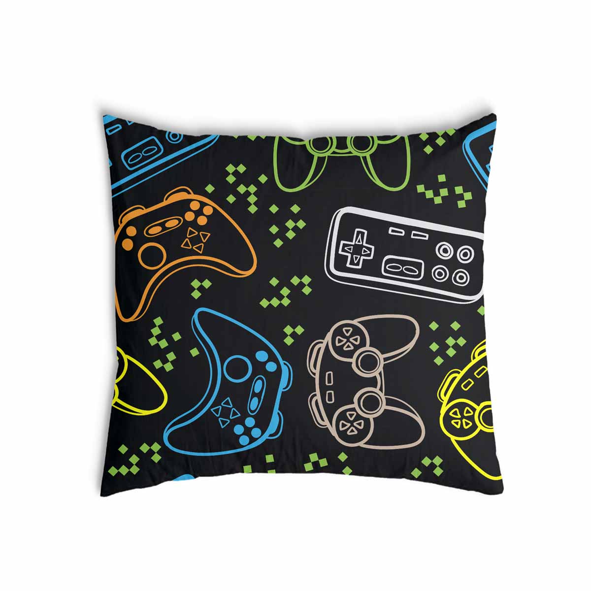 Health Pillow Black with Game Consoles