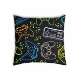 Health pillow black with game consoles