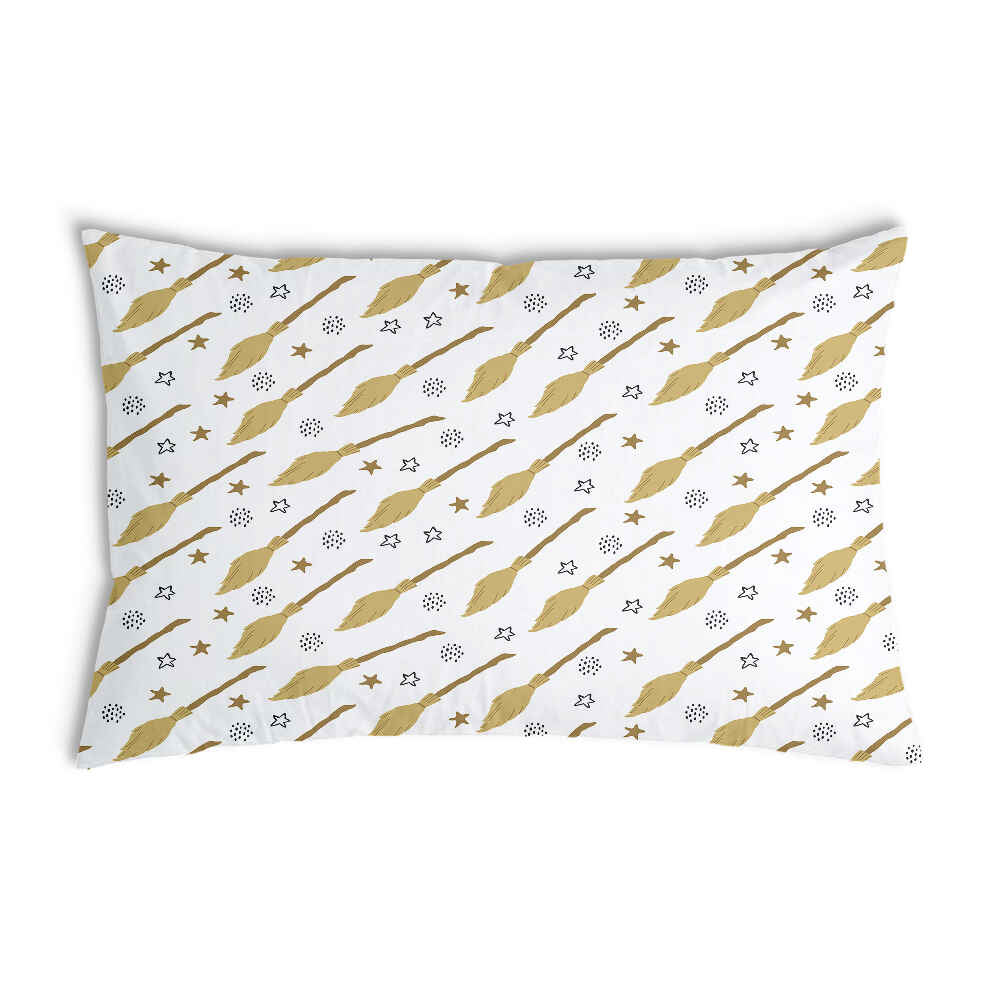 Gezondheidskussen wit met Harry's bezem