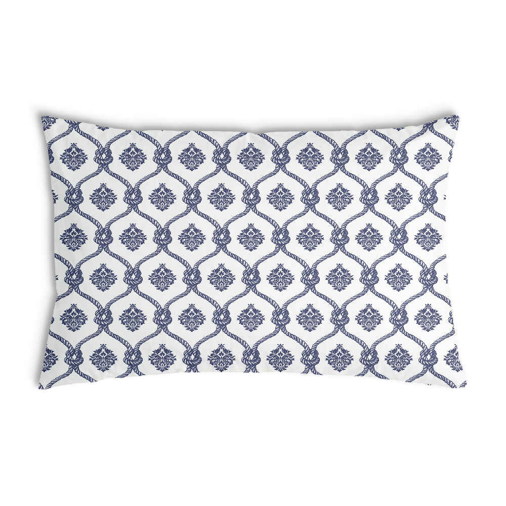Almohada de salud con patrón azul de marinero