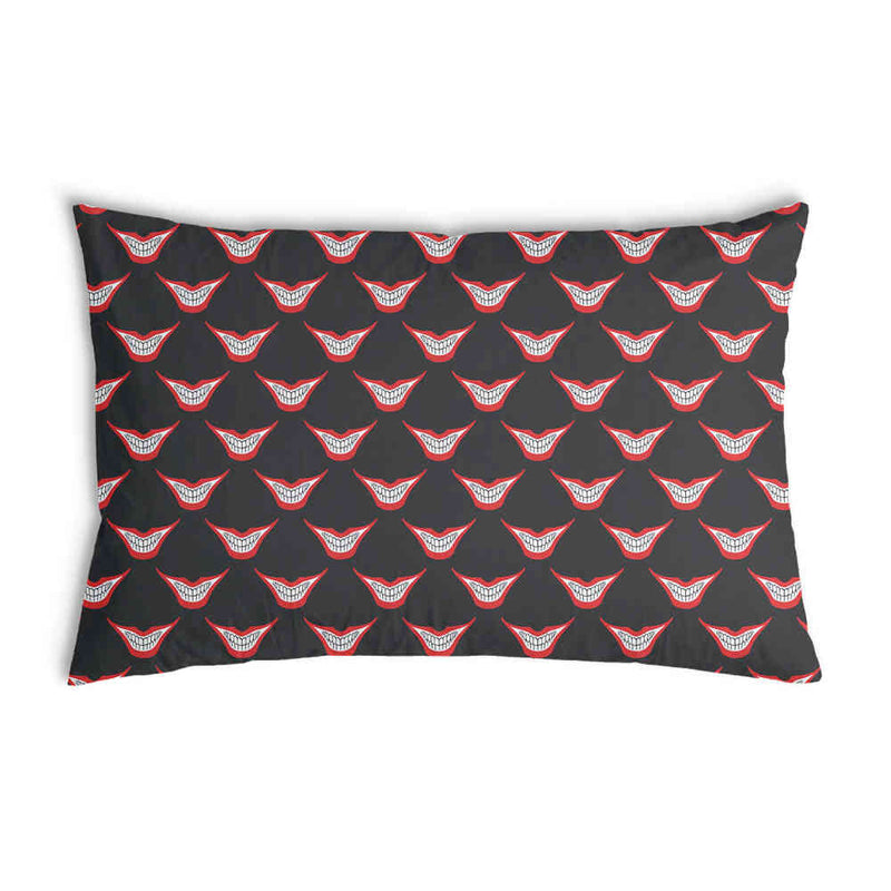 Health pillow with a smiling mouth