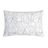 Health pillow white with delicate grey branches