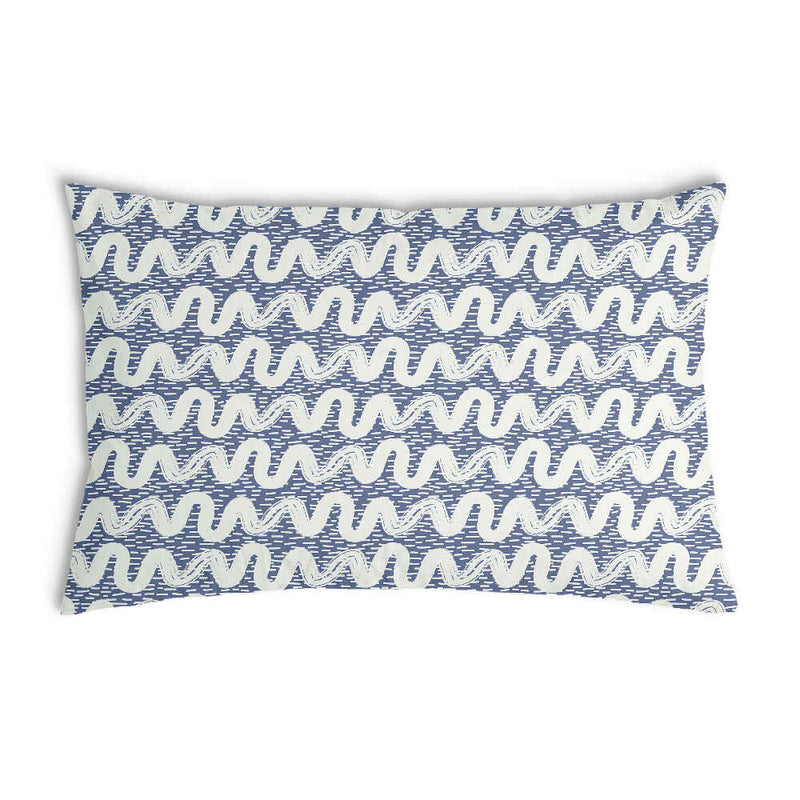 Cuscino sanitario onde bianche blu