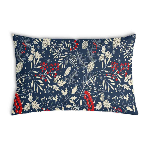 Health pillow with Christmas leaves