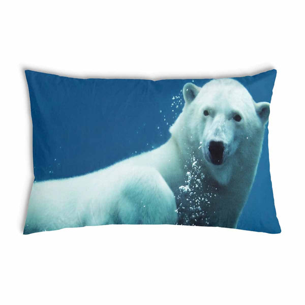 Blue health pillow with polar bear